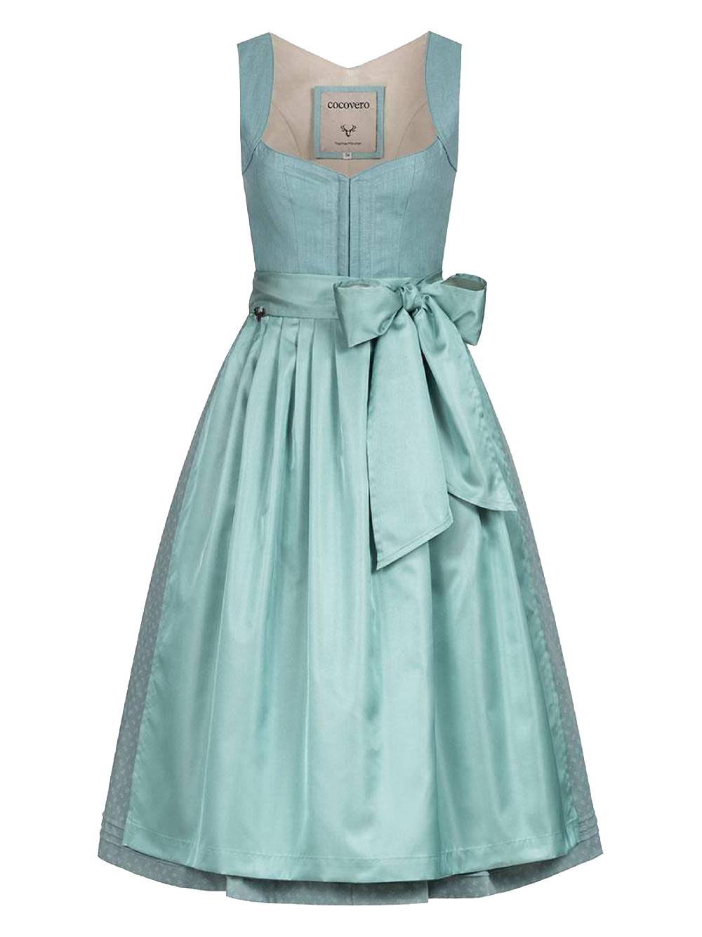 Limberry Hellblaues Dirndl mit Leinen-Mieder - NELLIE GRAPE Auslauf