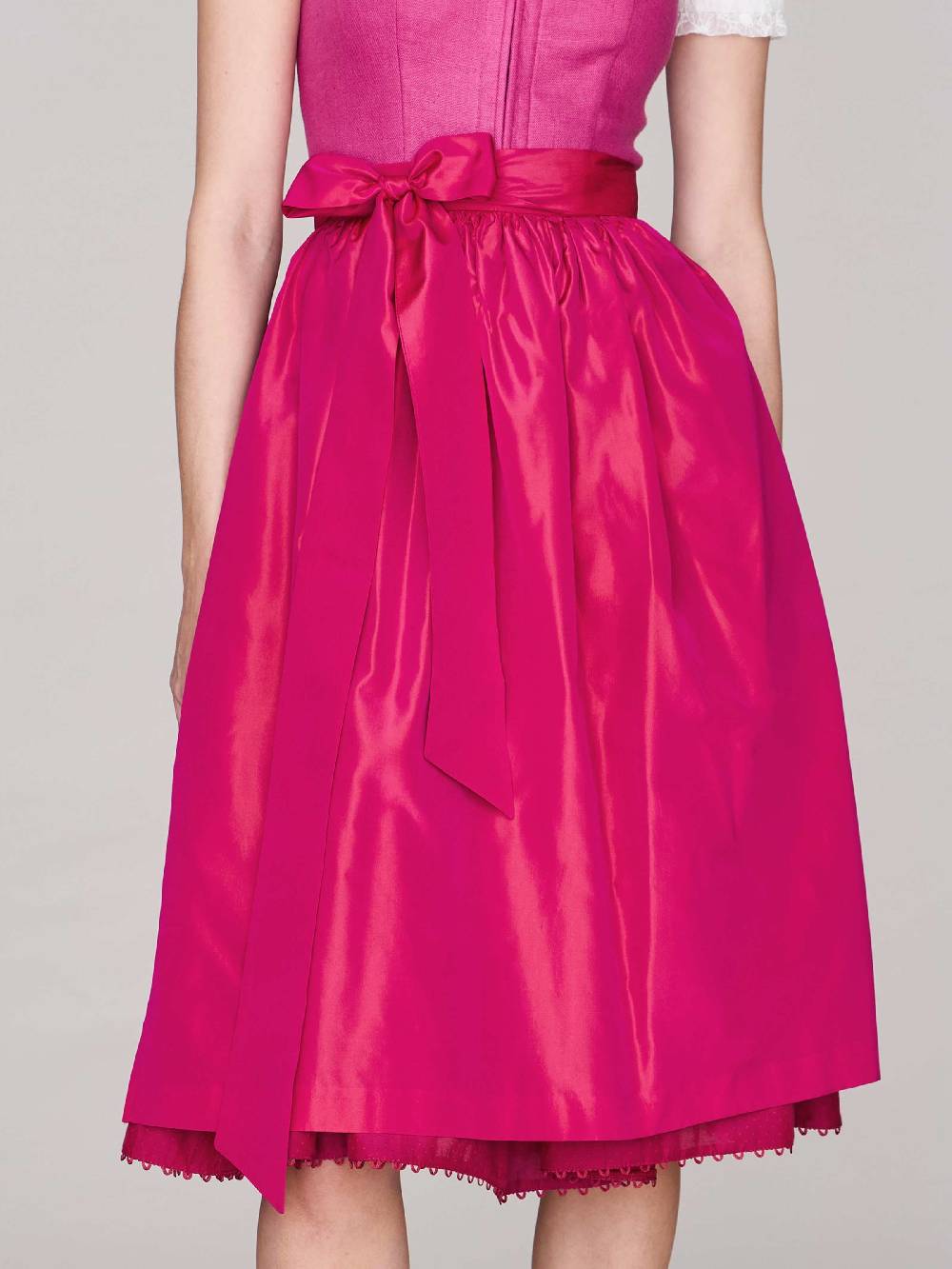 Limberry Pinkes Dirndl mit Leinen-Mieder - MÜNCHEN PINK Limitierter Zeitrabatt