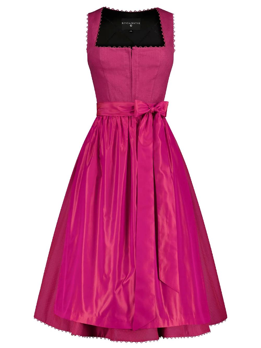 Limberry Pinkes Dirndl mit Leinen-Mieder - MÜNCHEN PINK Limitierter Zeitrabatt