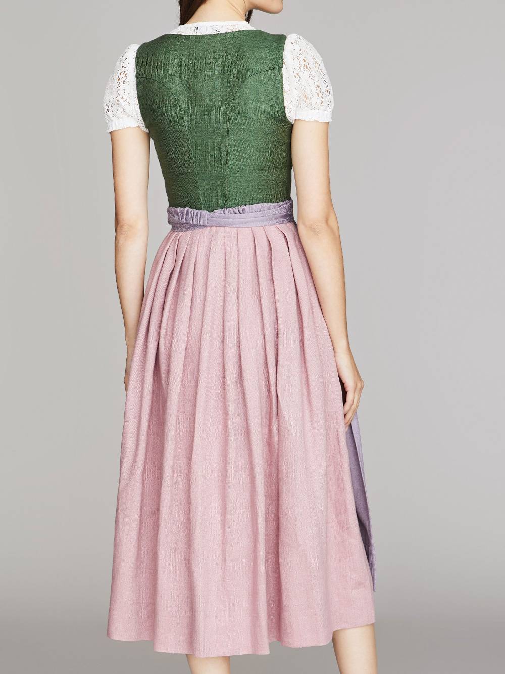 Limberry Kleegrünes Dirndl aus Leinen - ANNABELLE KLEEGRÜN Fabrikpreis