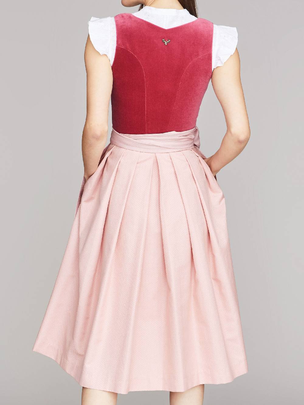 Limberry Pinkes Dirndl mit Samt-Mieder - JANNI VELVET TULIP Versandkostenfrei