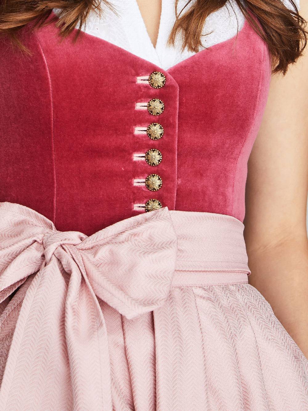 Limberry Pinkes Dirndl mit Samt-Mieder - JANNI VELVET TULIP Versandkostenfrei