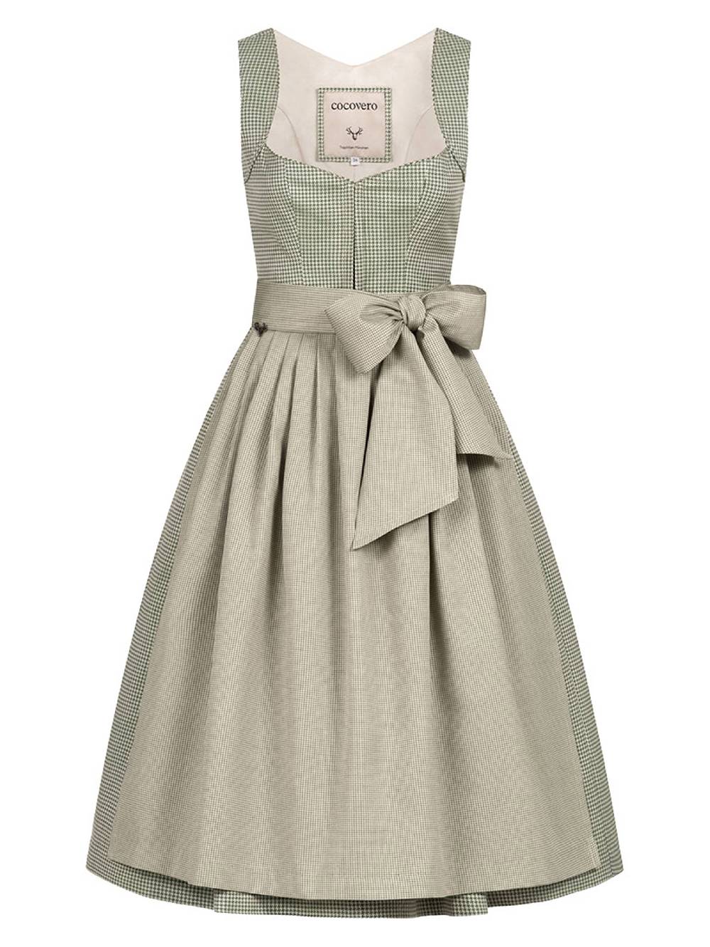 Limberry Grünes Dirndl mit Hahnentrittmuster - ANNELIE PEPITA GREEN Großer Ausverkauf