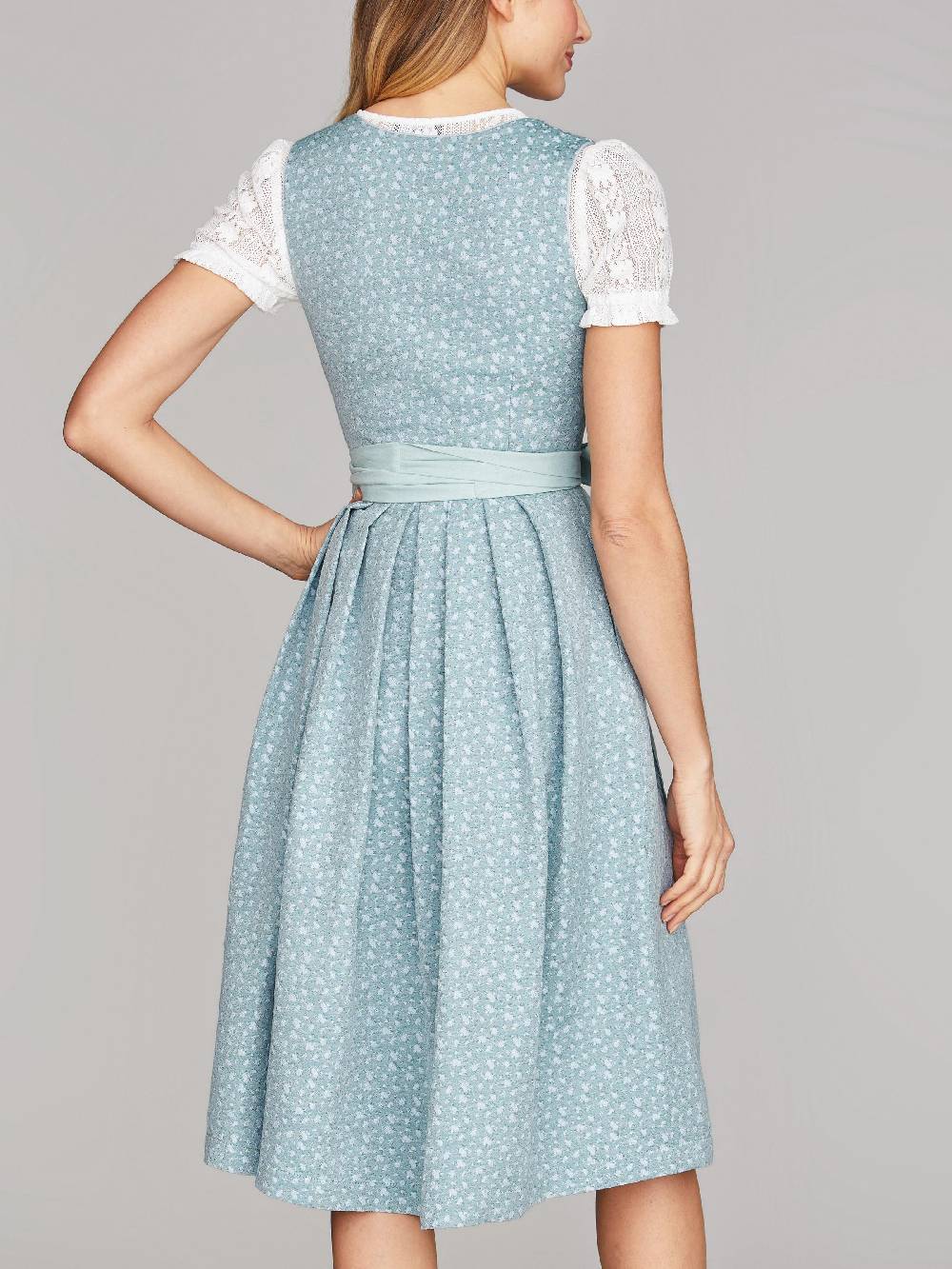 Limberry Hellblaues Dirndl mit Streublumen - LILIA PISTACHIO Flash Sale