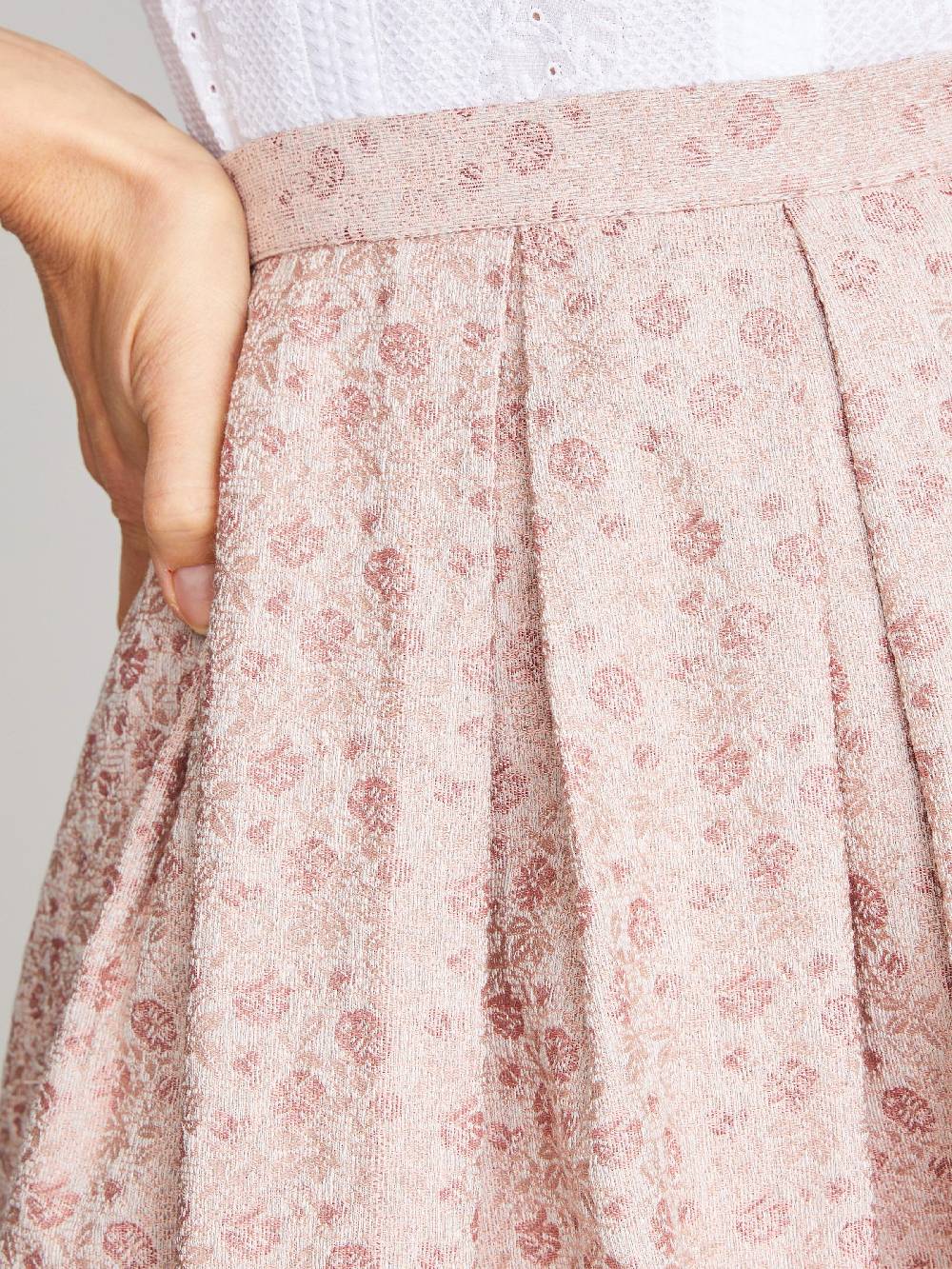 Limberry Trachtenrock in Rosa mit Blumenmuster - BLAIR DUSTY ROSE Saisonschlussverkauf