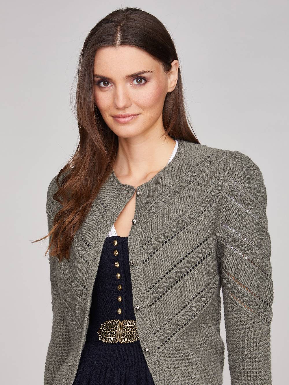 Limberry Thymian-grüne Strickjacke - OPHELIA THYMIAN Muttertagsangebot