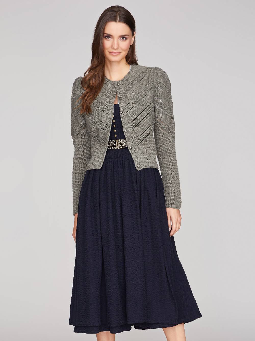 Limberry Thymian-grüne Strickjacke - OPHELIA THYMIAN Muttertagsangebot