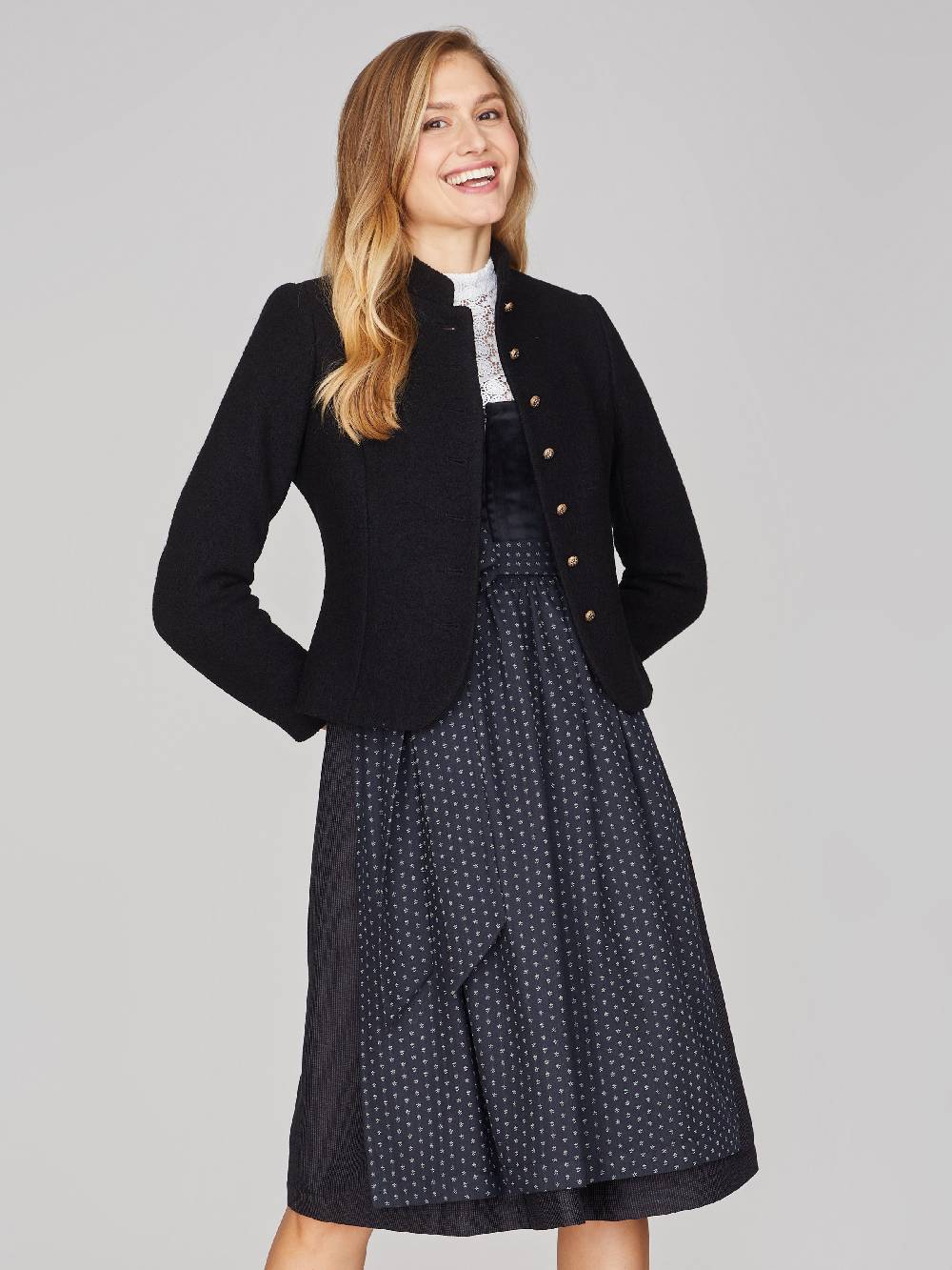 Limberry Schwarzes Dirndl mit Samt-Mieder - LAYLA BLACK Neuheiten