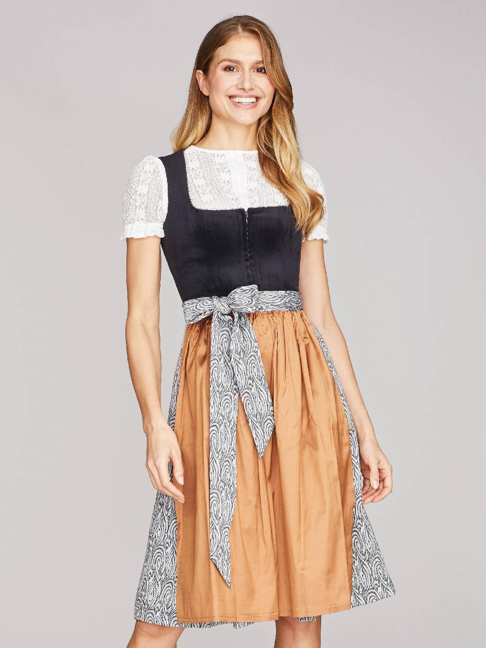 Limberry Schwarzes Dirndl mit Samt-Mieder - KIRA MONACO Kauf eins, bekomm eins gratis