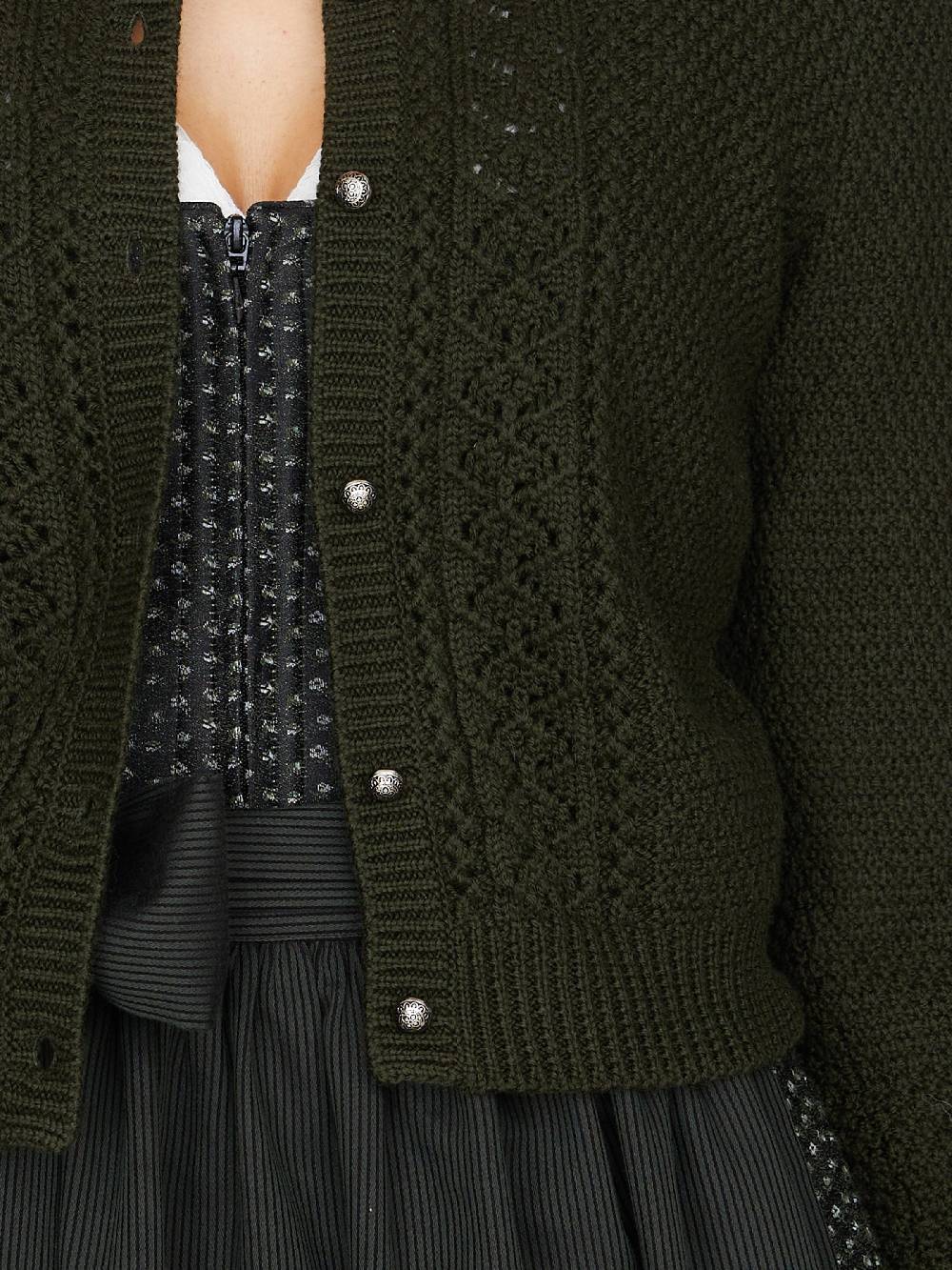 Limberry Waldgrüne Strickjacke - EVI Neueste Stile