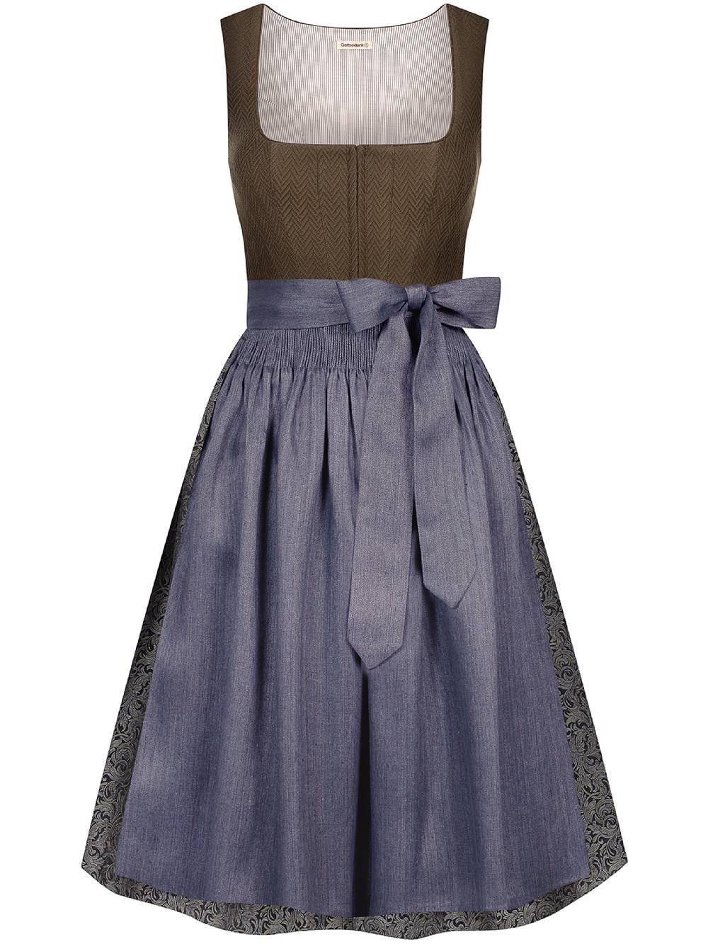 Limberry Olivfarbenes Dirndl - ANTONIA OLIV-ANTHRAZIT Letzte 2 Tage