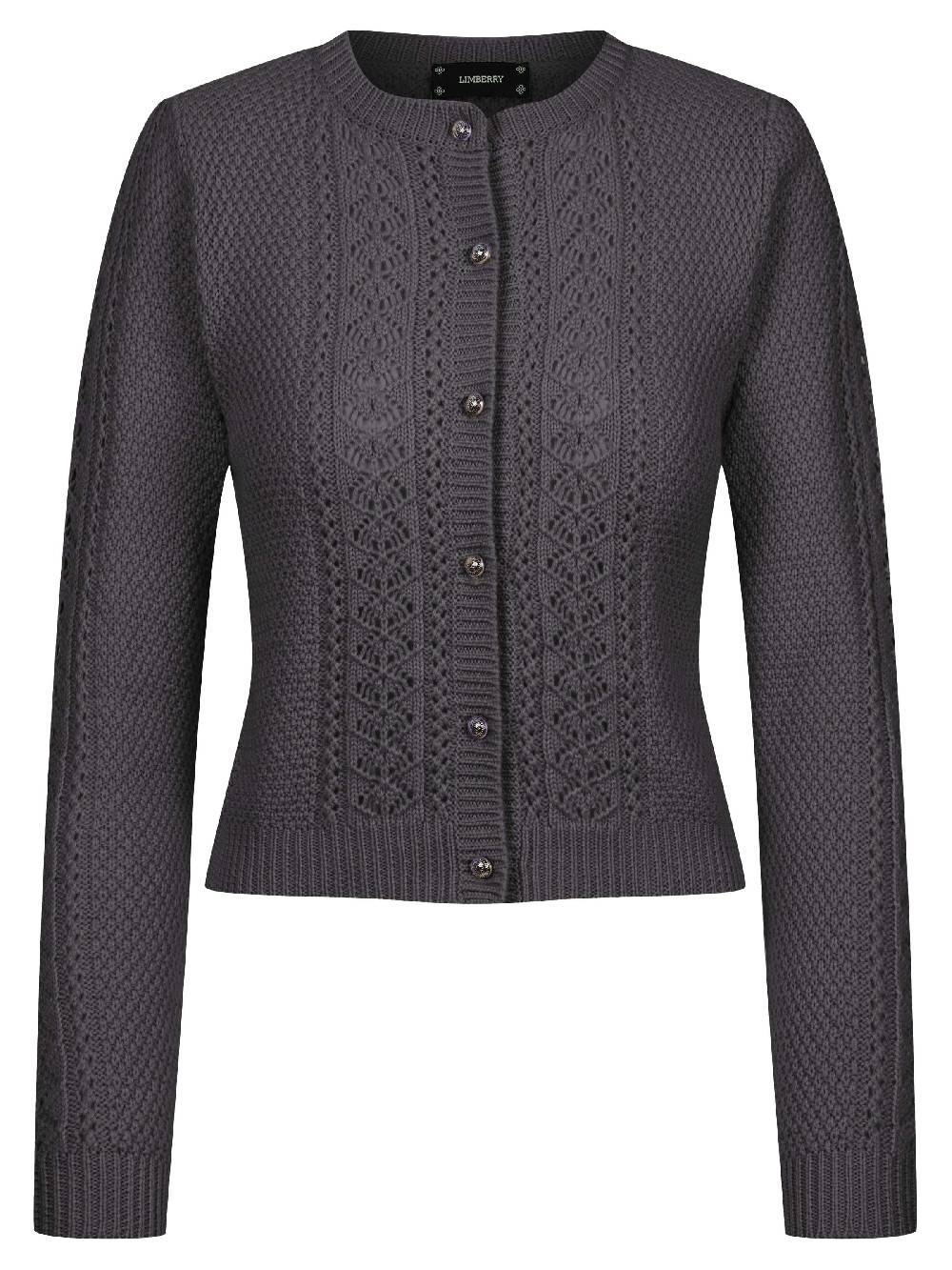Limberry Steingraue Strickjacke - EVI Letzter Tag