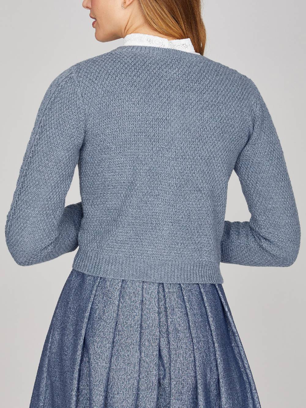 Limberry Rauchblaue Strickjacke - EVI Zeitbegrenzte Promotion