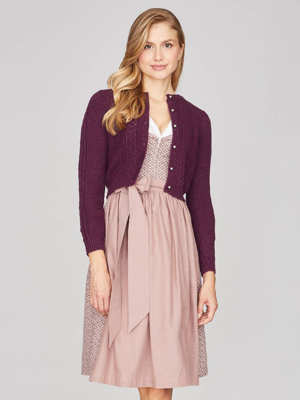 Limberry Himbeerrote Strickjacke - EVI Bis zu 50% Rabatt