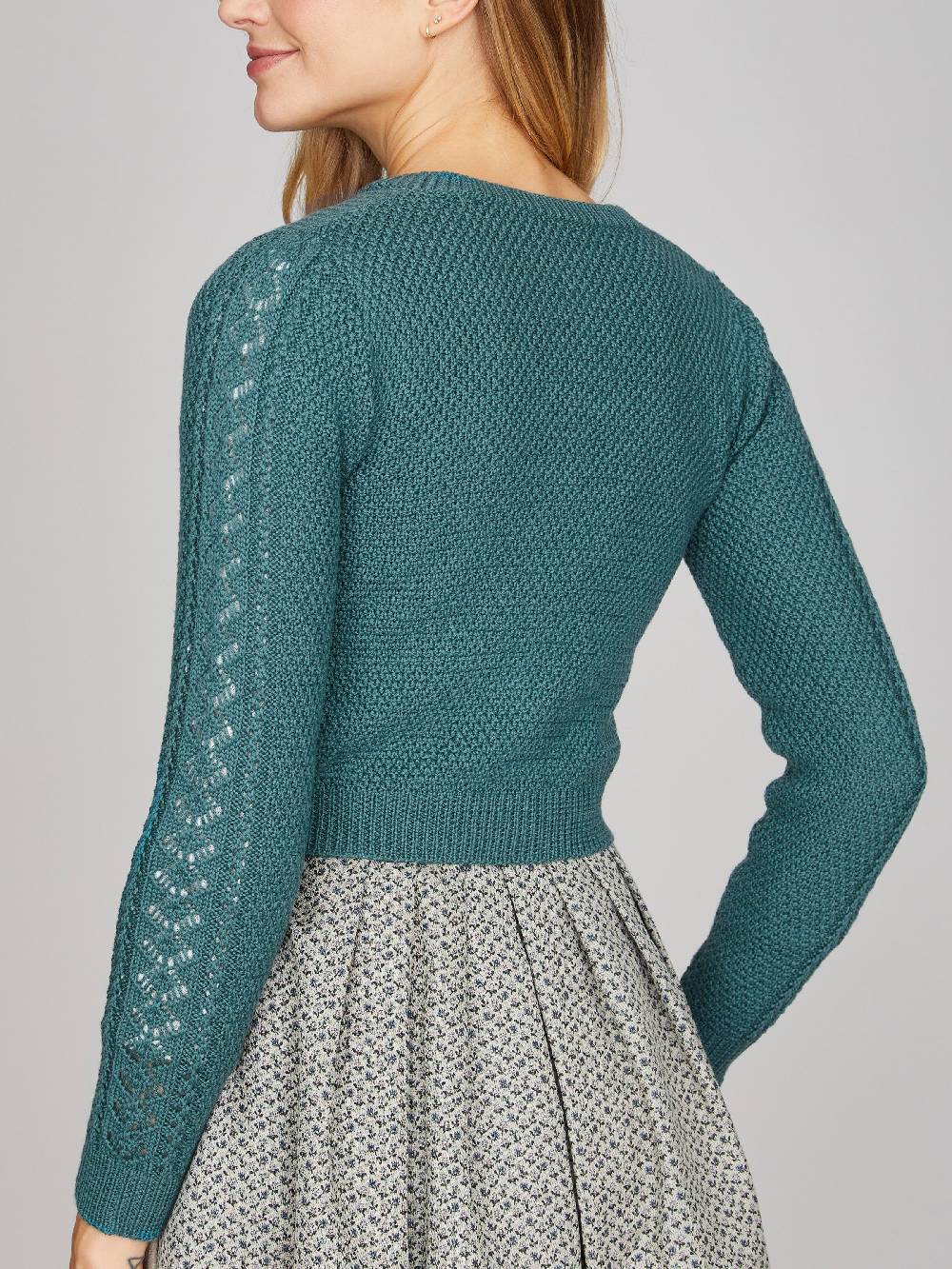 Limberry Petrolblaue Strickjacke - EVI Bis zu 60% Rabatt