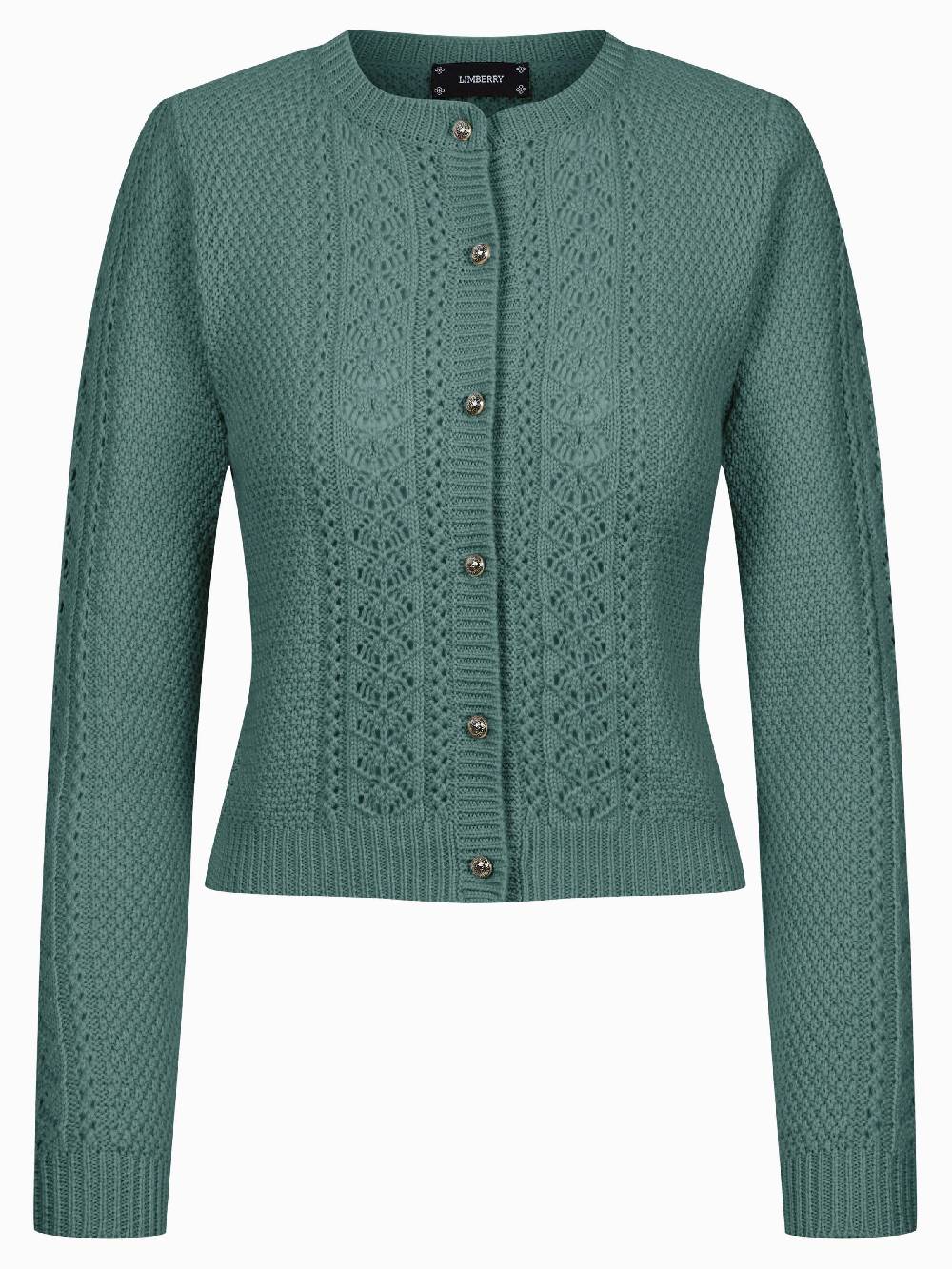 Limberry Petrolblaue Strickjacke - EVI Bis zu 60% Rabatt