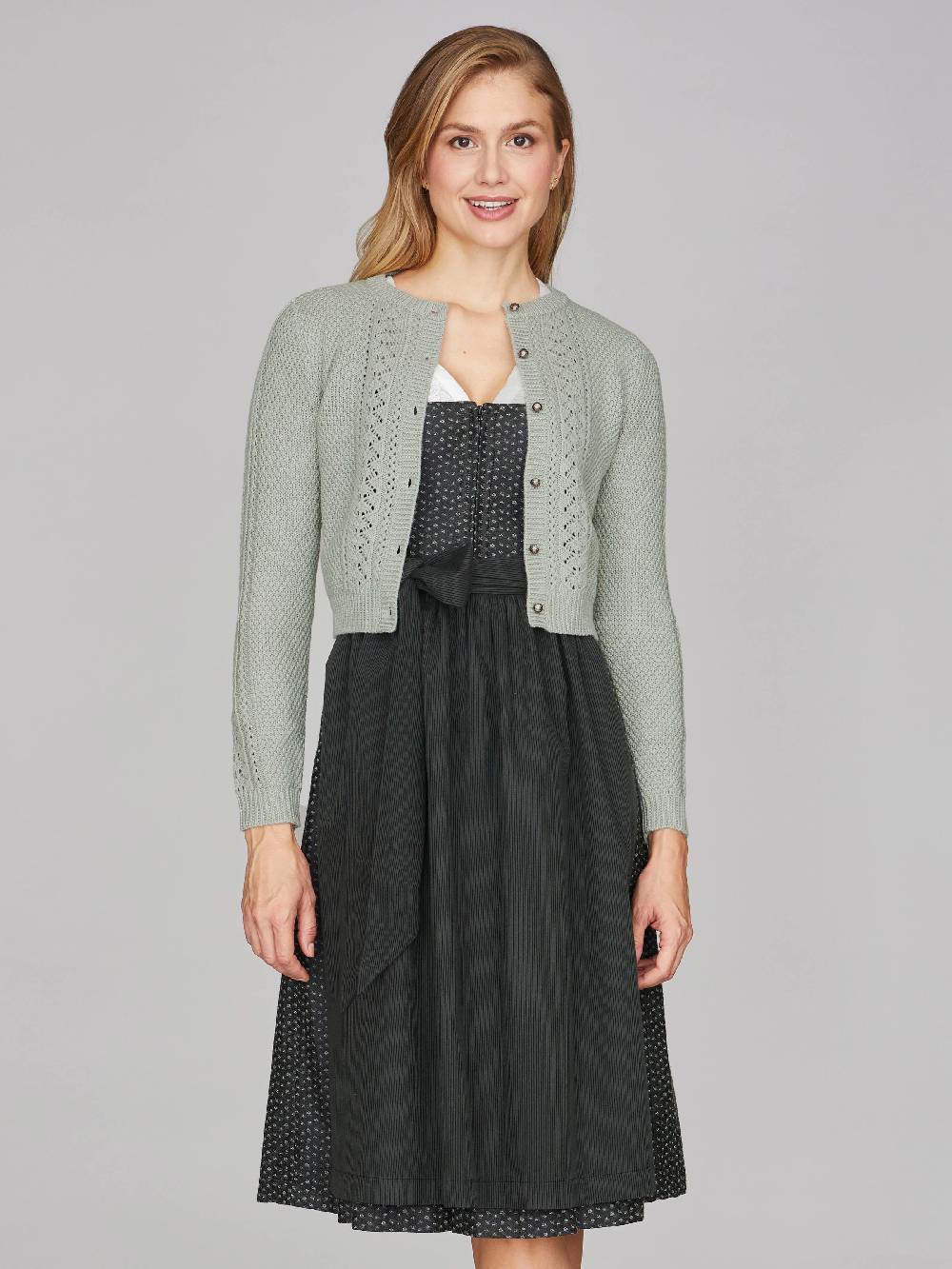 Limberry Salbeigrüne Strickjacke - EVI Bis zu 65% Rabatt