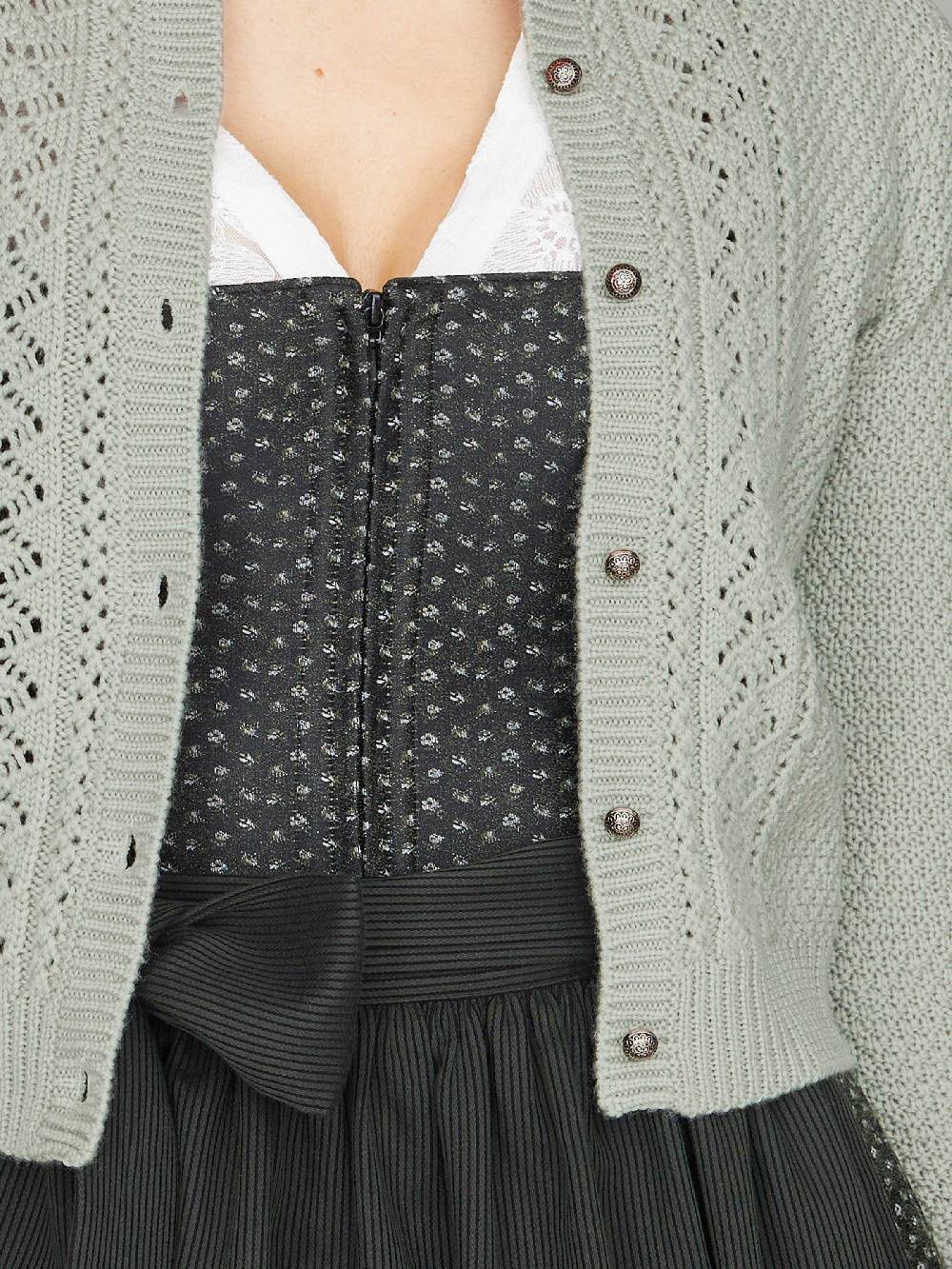 Limberry Salbeigrüne Strickjacke - EVI Bis zu 65% Rabatt