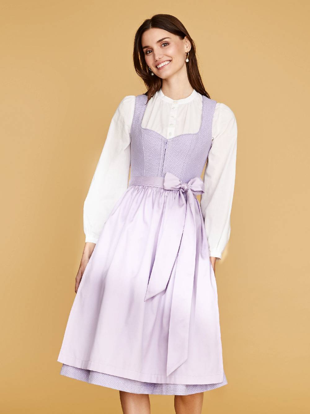 Limberry Hochgeschlossene Dirndlbluse mit Langarm - LEONA 50% Rabatt mit kostenlosem Versand
