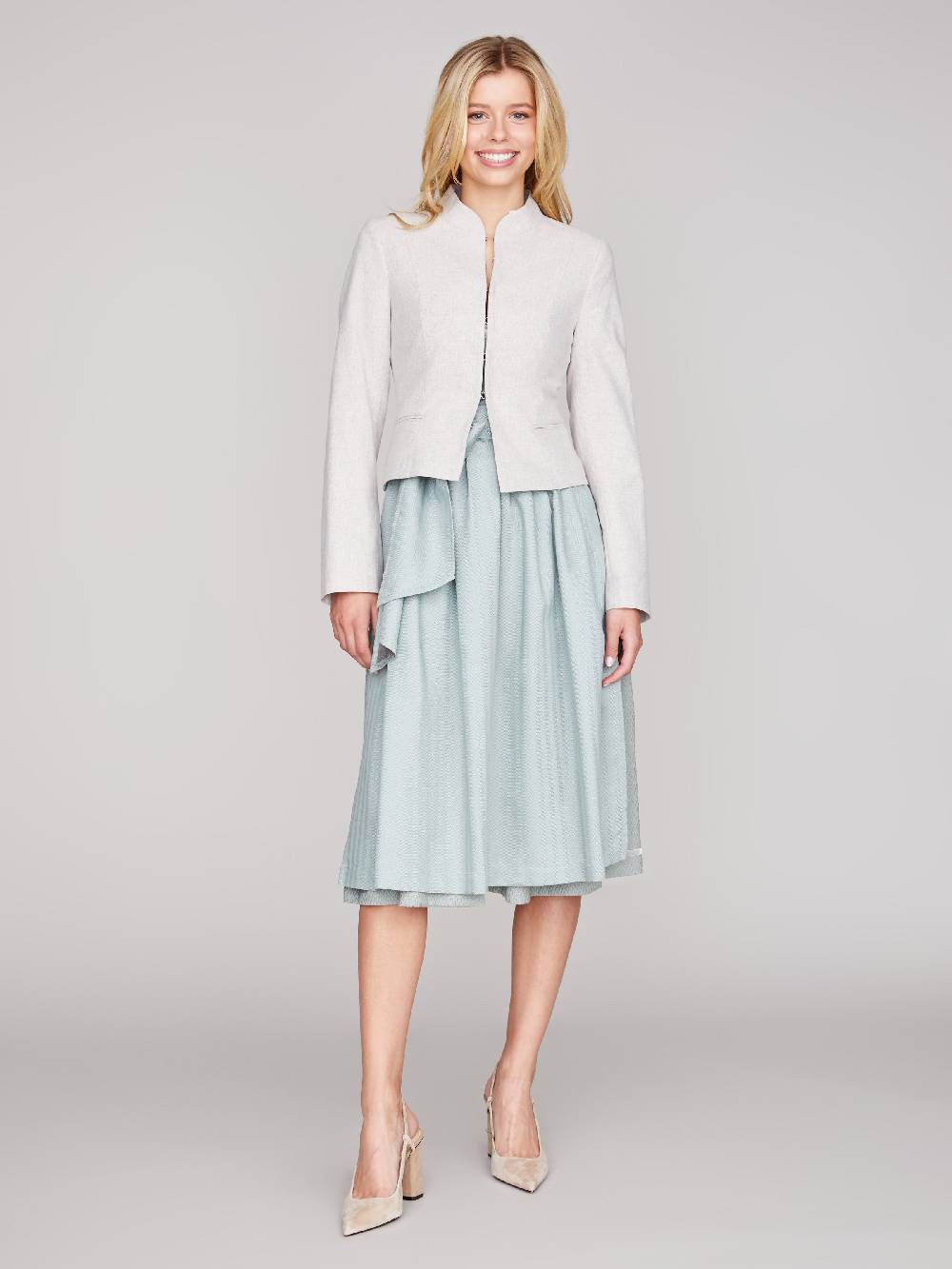 Limberry Grau-Beiger Trachtenjanker aus Loden - TIFFANY LODEN LOVELY GREIGE Fabrikladen