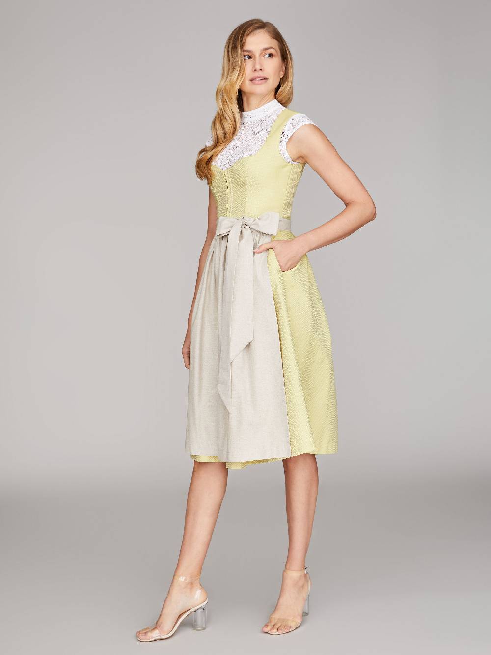 Limberry Limonengrünes Dirndl - JOAN LIME GREEN Rabatte dieses Monats