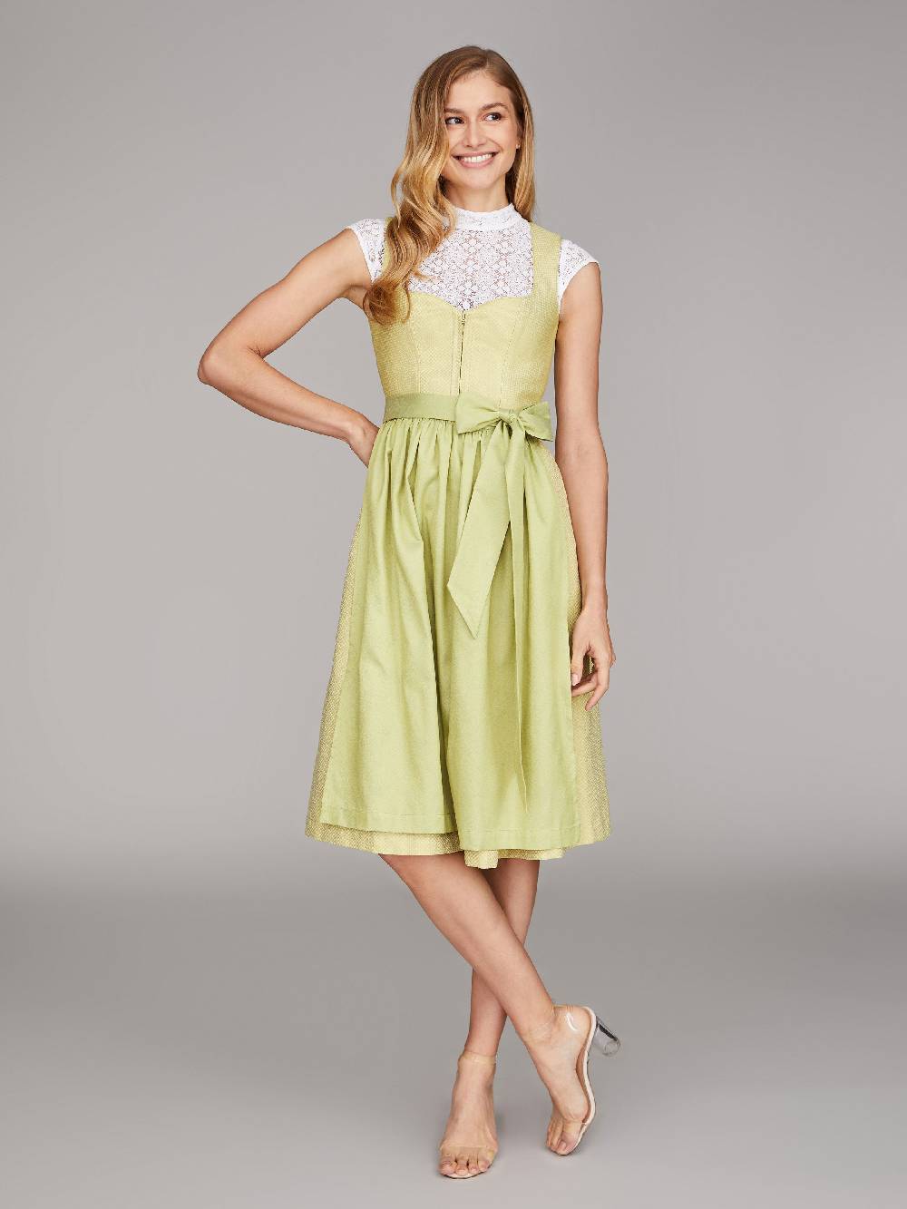 Limberry Limonengrünes Dirndl - JOAN LIME GREEN Rabatte dieses Monats