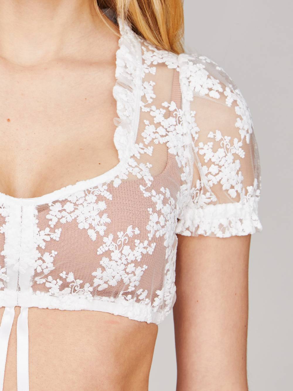 Limberry Dirndlbluse aus Blümchen-Tüll - KITTY Hotsell
