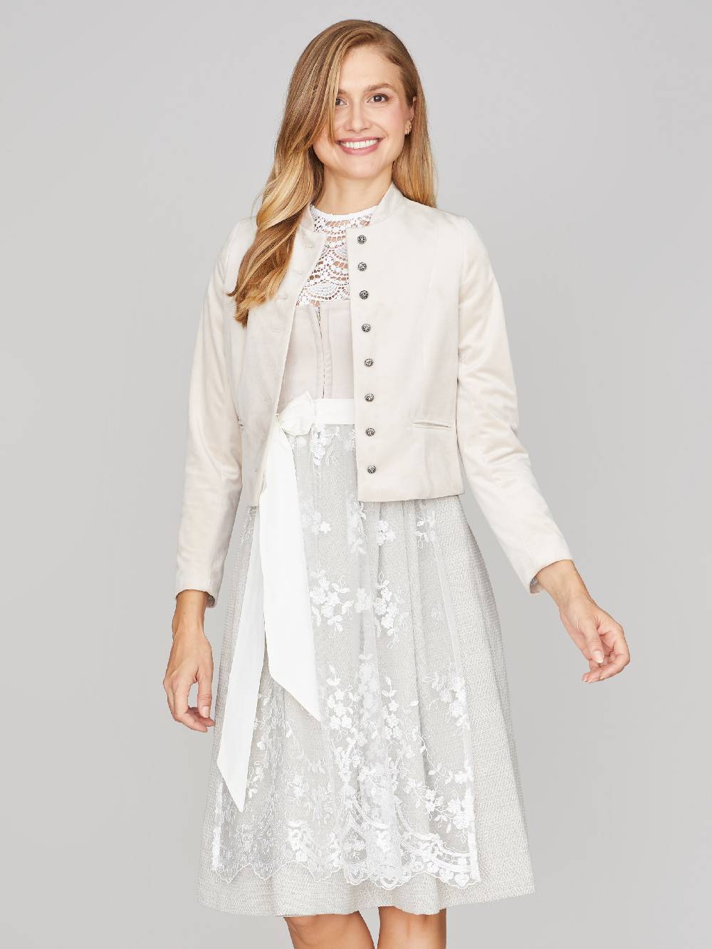 Limberry Beiges Samtdirndl - RUTH SANDSTONE Schlussverkauf
