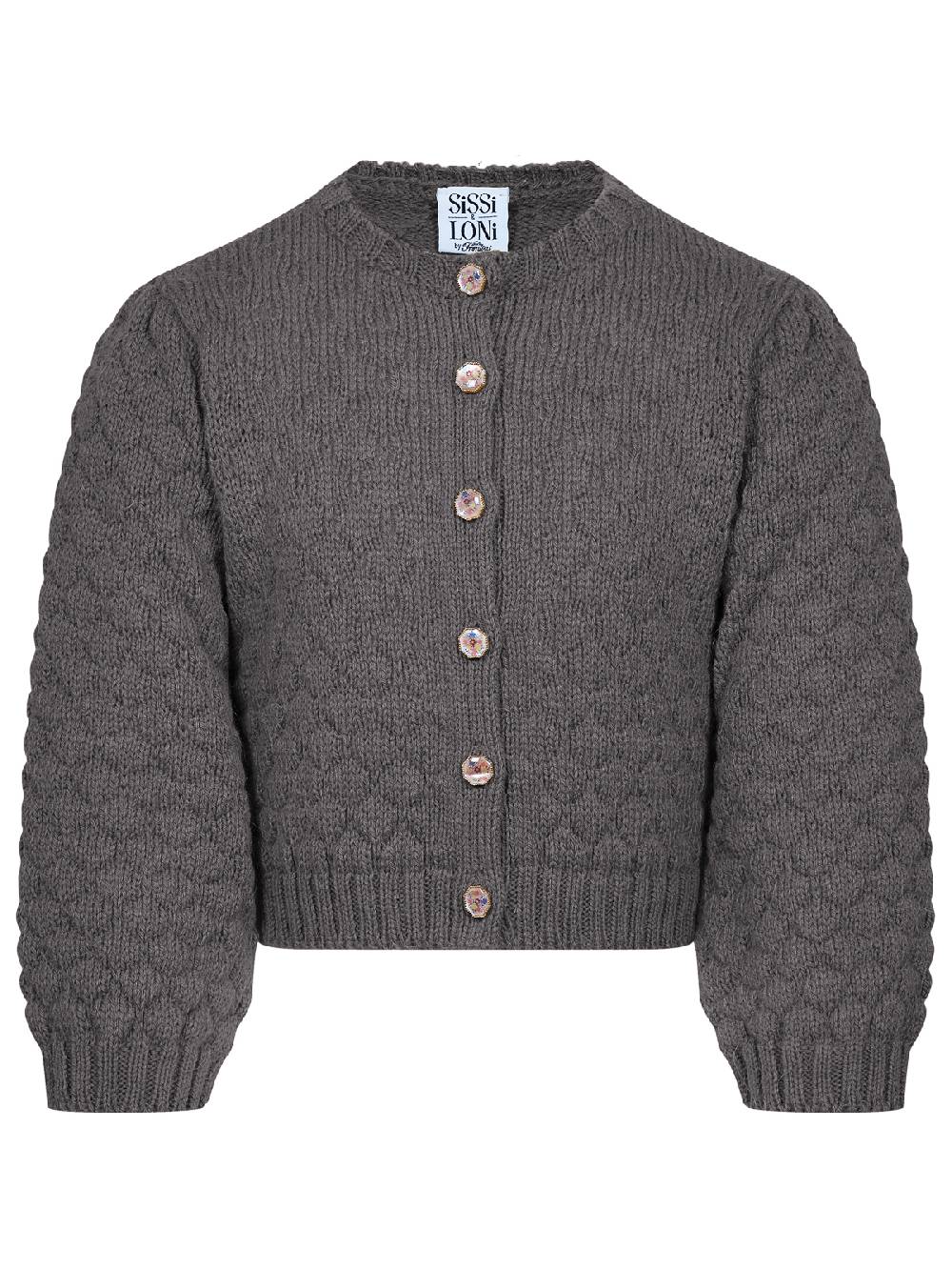 Limberry Graue Strickjacke für Kinder - INGE GRAU Limitierter Zeitrabatt