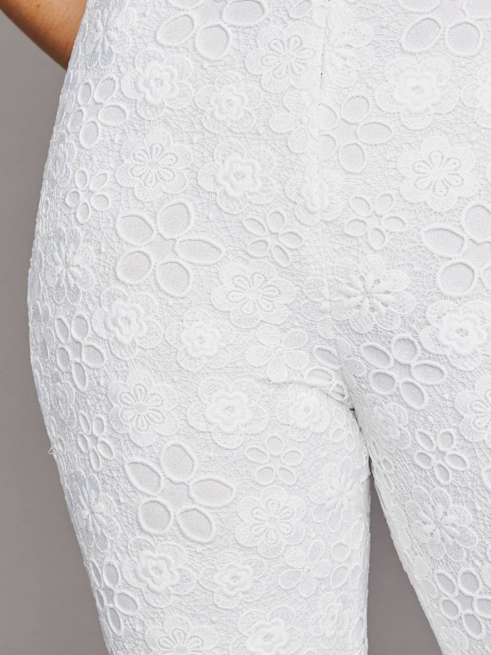 Limberry Cremefarbene Braut-Hose aus Spitze - IVY Große Rabatte
