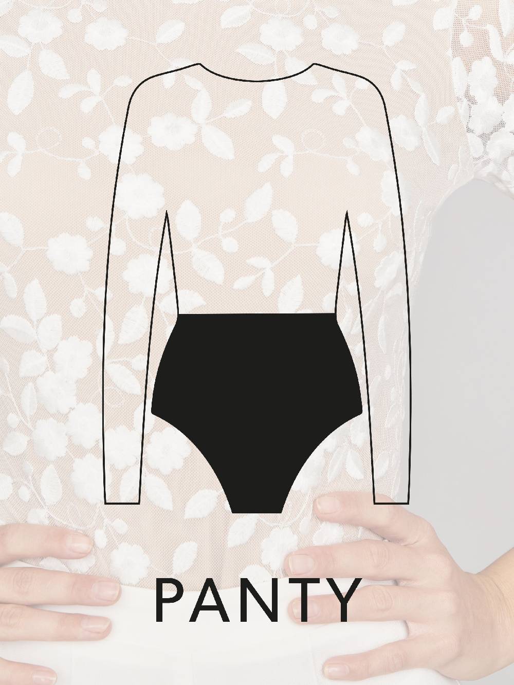 Limberry Langärmliger Braut-Body mit Blumen-Spitze und tiefem Rücken - SCARLET Neuheiten