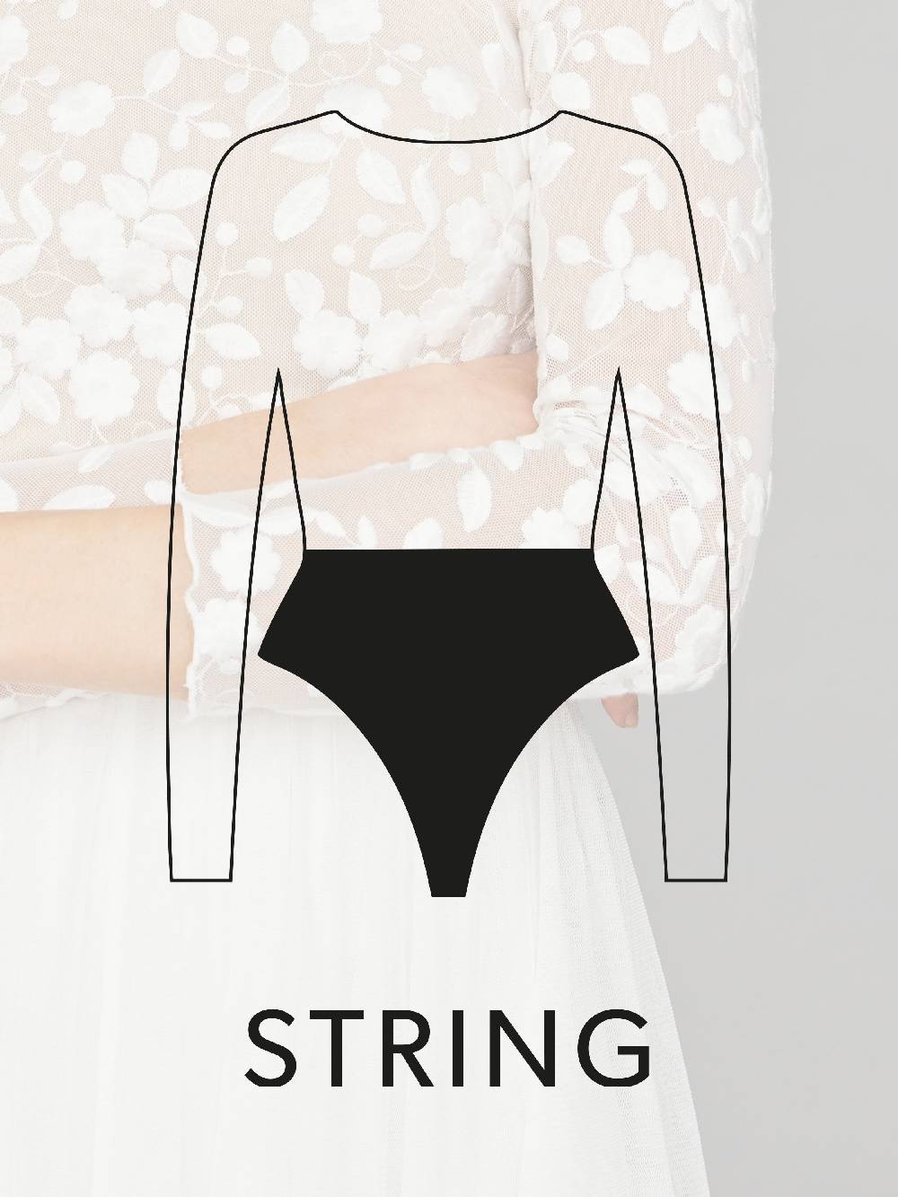 Limberry Braut-Body mit Blumen-Spitze - ELLEN Bestseller