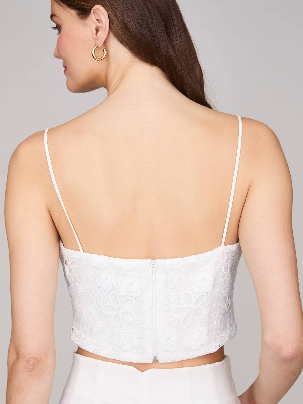 Limberry Cremefarbenes Braut-Top mit dünnen Trägern - DAISY Kostenloser Versand international
