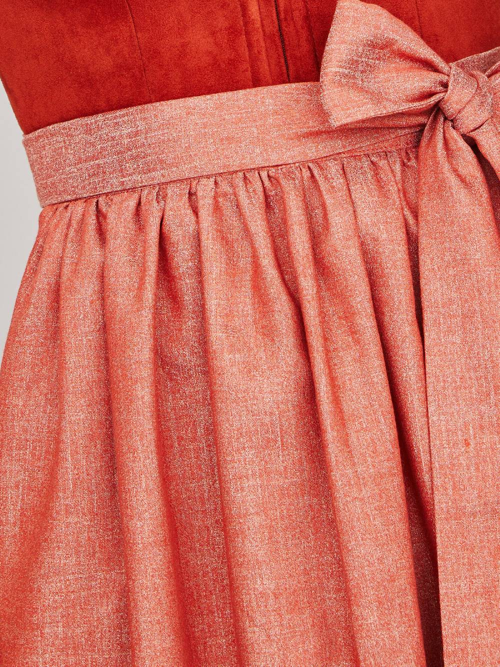 Limberry Dirndlschürze in Orange - FRIEDA Fabrikpreis