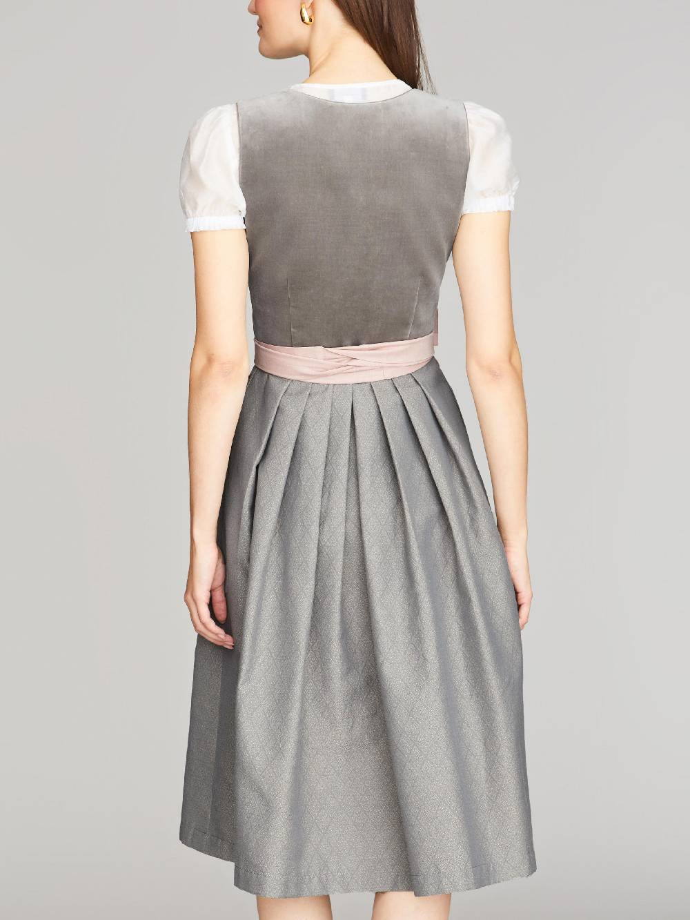 Limberry Graues Dirndl mit Samt-Mieder - DELILAH SKYLIGHT GREY Tiefpreis