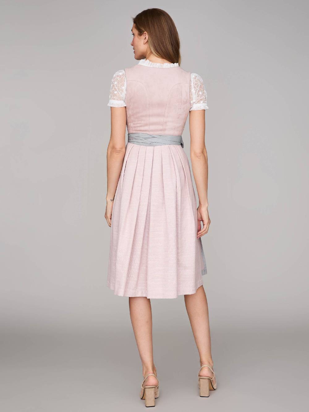 Limberry Rosé-farbenes Dirndl mit Velours-Mieder - ISOBEL VINTAGE ROSE Bis zu 60% Rabatt