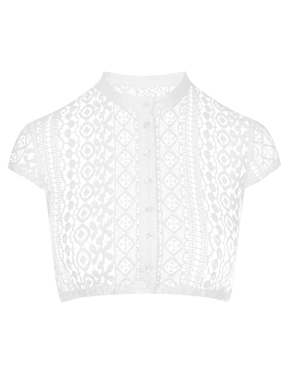 Limberry Cremeweiße Dirndlbluse mit Flügelarm - MERLE Fabrikladen