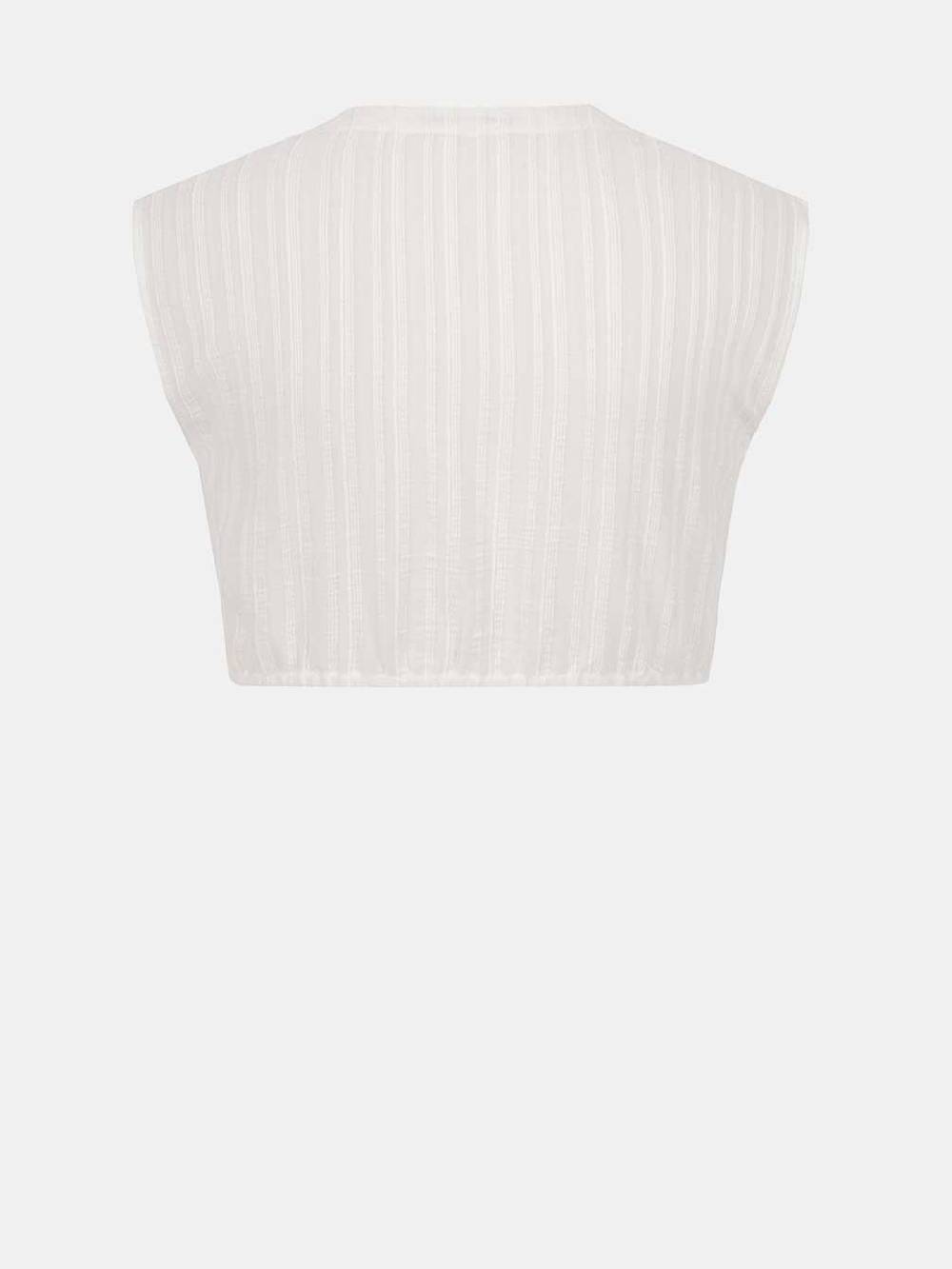 Limberry Weiße Dirndlbluse - KELLY STRIPPED COTTON WHITE Online