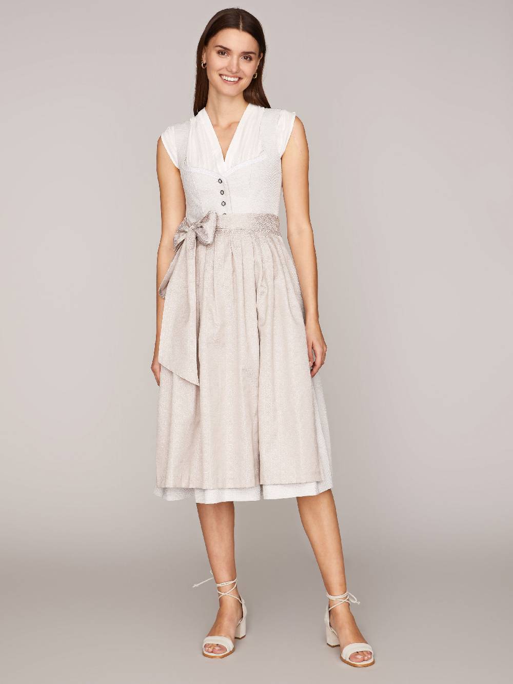 Limberry Weiße Dirndlbluse - KELLY STRIPPED COTTON WHITE Online