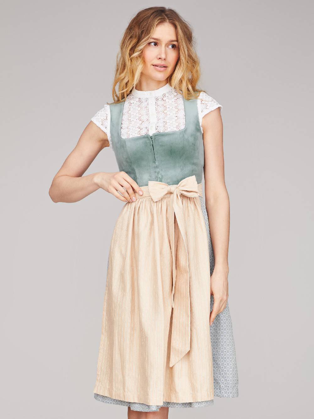 Limberry Salbeigrünes Dirndl - IMANI SEAFOAM Sonderangebot