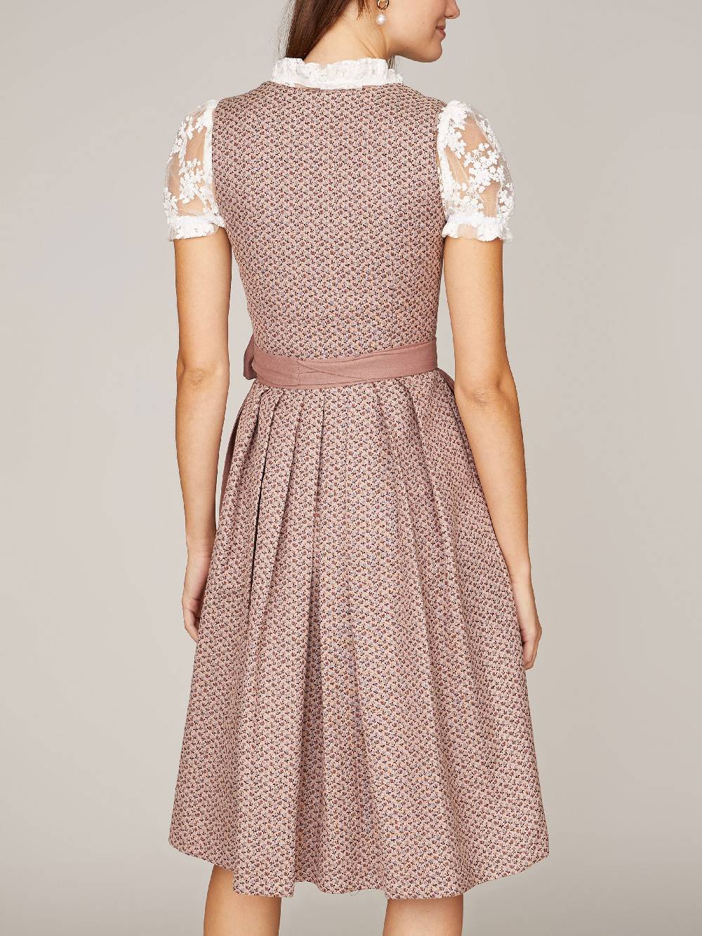 Limberry Geblümtes roséfarbenes Dirndl - ANNE DUSTY ROSE Großer Ausverkauf