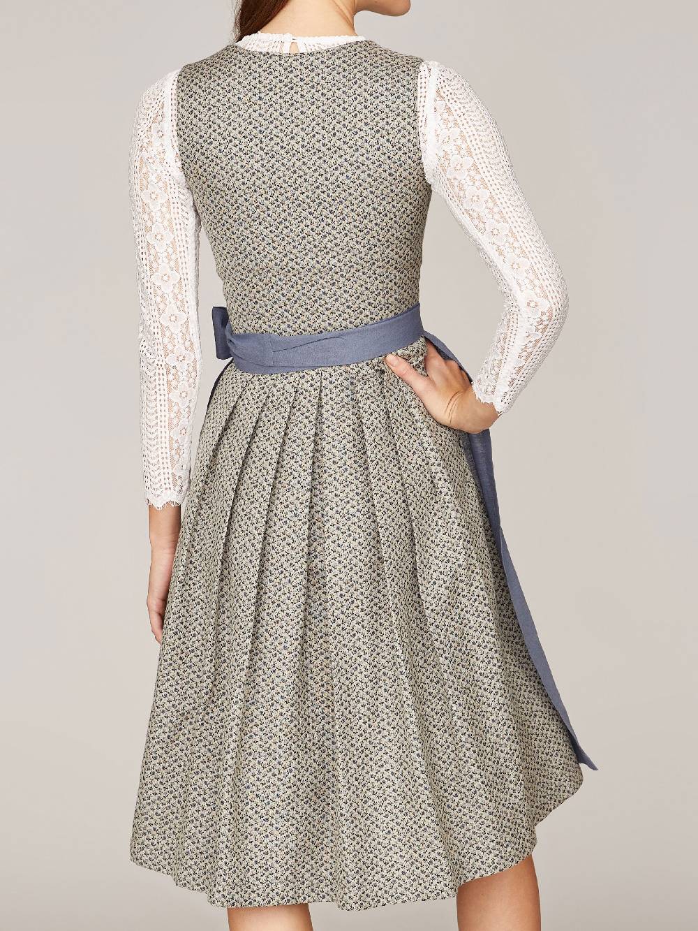Limberry Beige-Blaues Dirndl - ANNE SMOKE BLUE Flash Sale