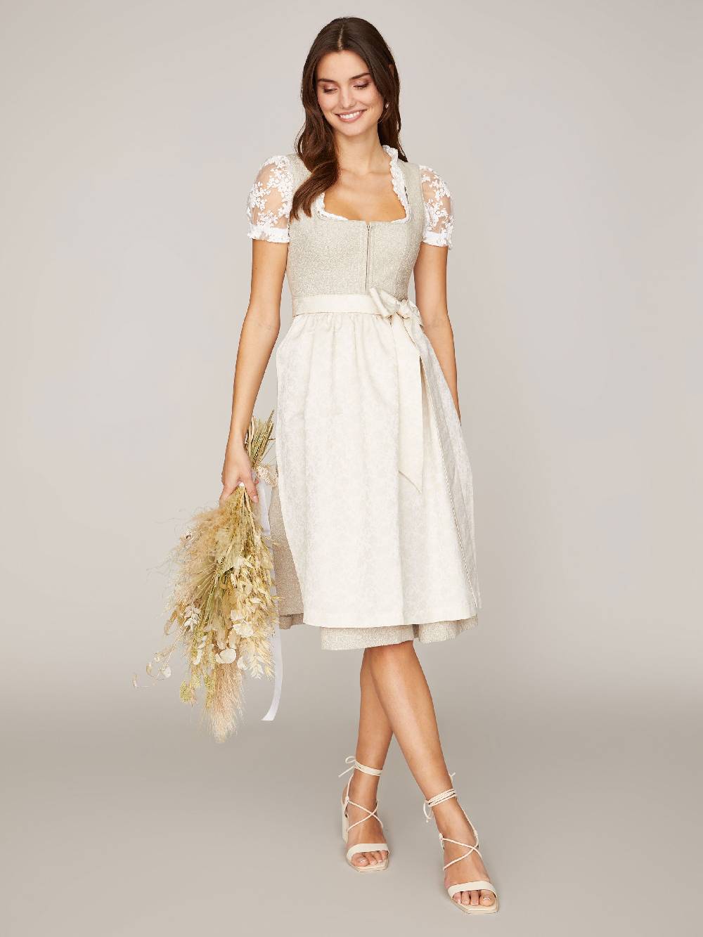 Limberry Beigefarbenes Dirndl - EMMA IVORY Begrenztes Angebot