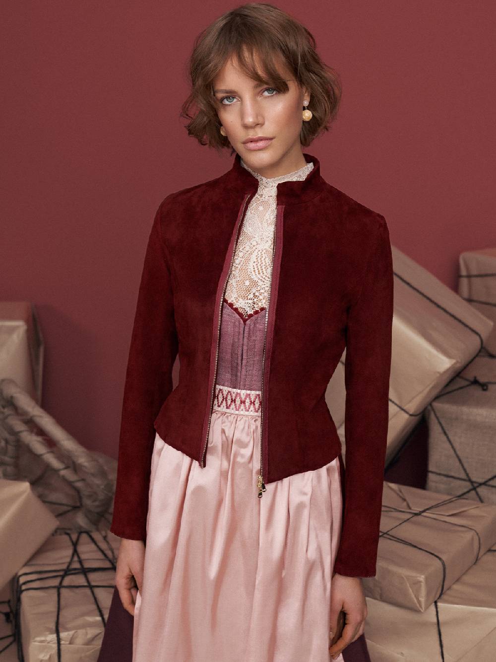Limberry Leinen-Dirndl in Beere - CASABLANCA BEERE Online Shopping