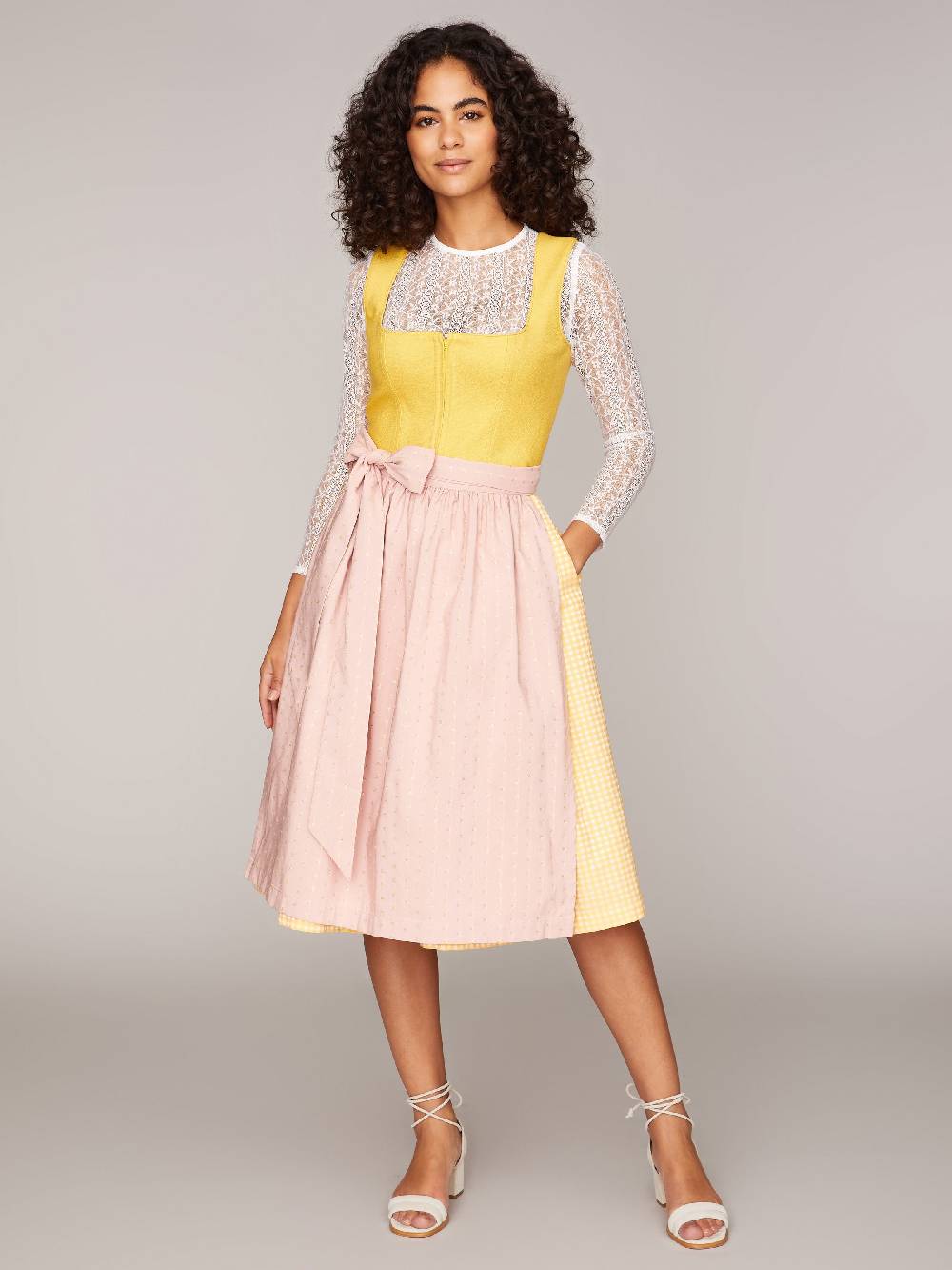 Limberry Gelbes Dirndl mit Leinen-Mieder - MIRANDA YELLOW Exklusivangebot