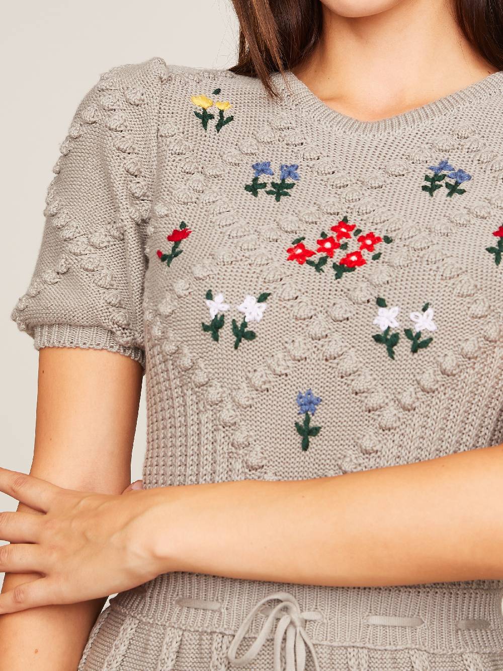 Limberry Graues Strickkleid - HEIDI Saisonschlussverkauf