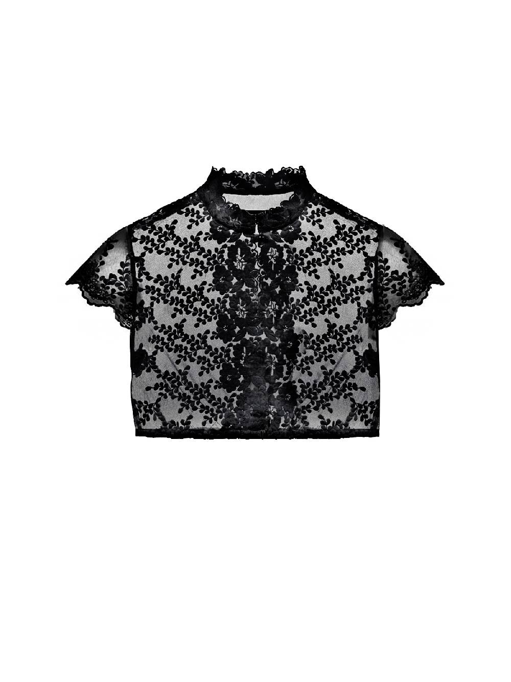 Limberry Schwarze Dirndlbluse mit Flügelarm - ESTHER Neueste Mode