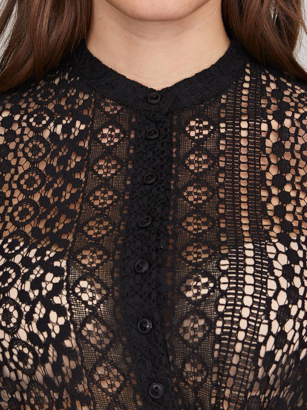 Limberry Dirndlbluse in Schwarz mit Flügelarm - MERLE Exklusive Angebote