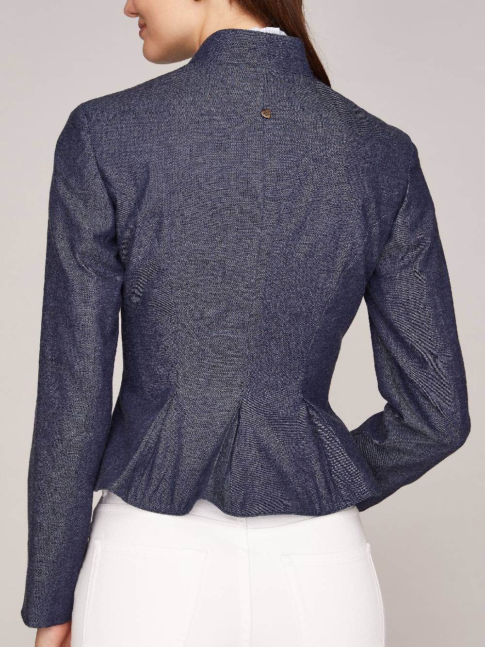 Limberry Denimfarbener Trachten-Blazer mit Stehkragen - CHRISTL Neueste Stile