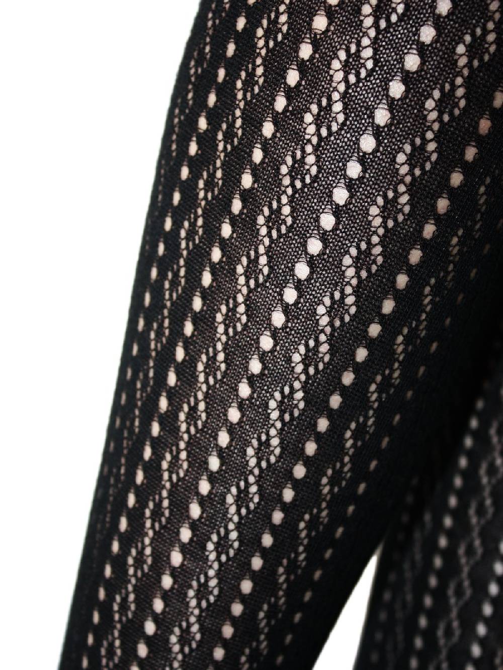 Limberry Schwarze Trachten-Strumpfhose - CROCHET Riesige Rabatte